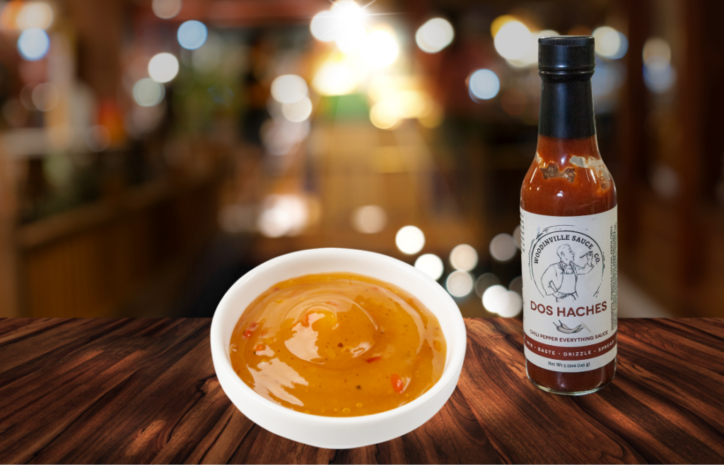 Mango Chili Sauce with Dos Haches Everything Sauce