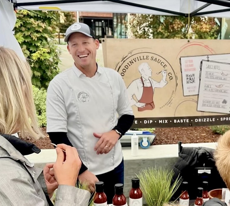 Chef Dave at a local Farmers Market