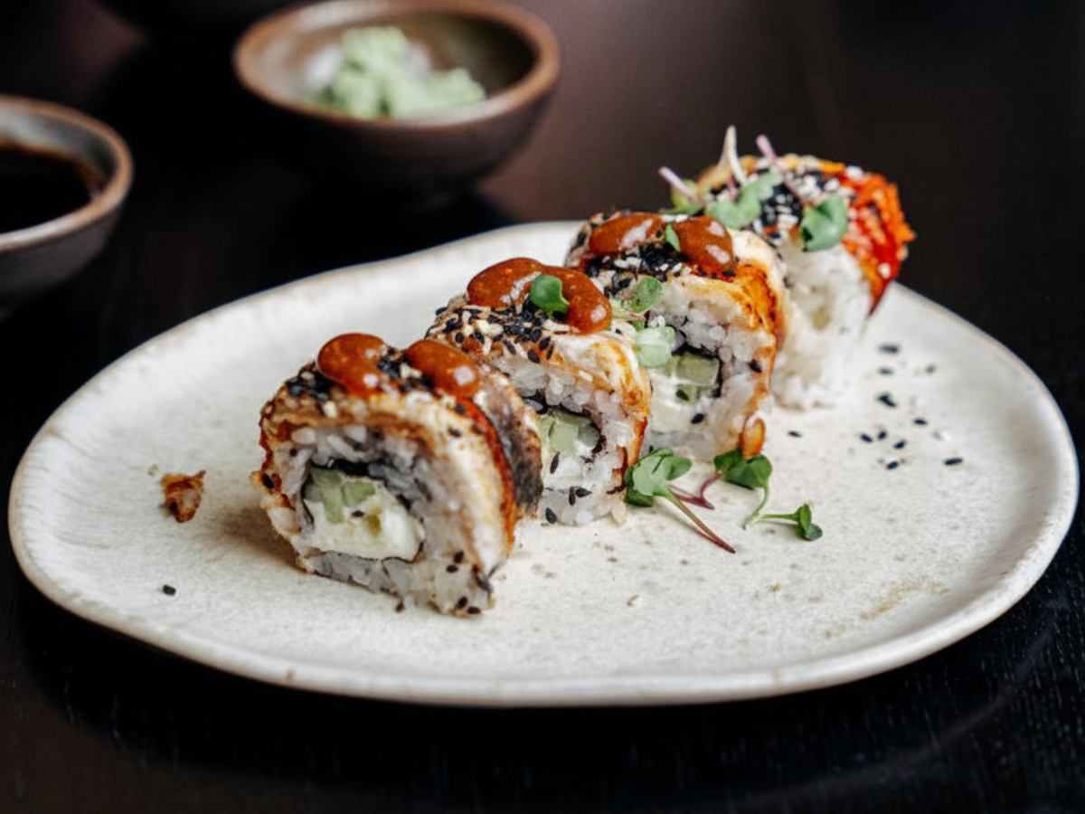 Santaka Roll 1200 x 900 px - Woodinville Sauce Co. Santaka Sushi Roll