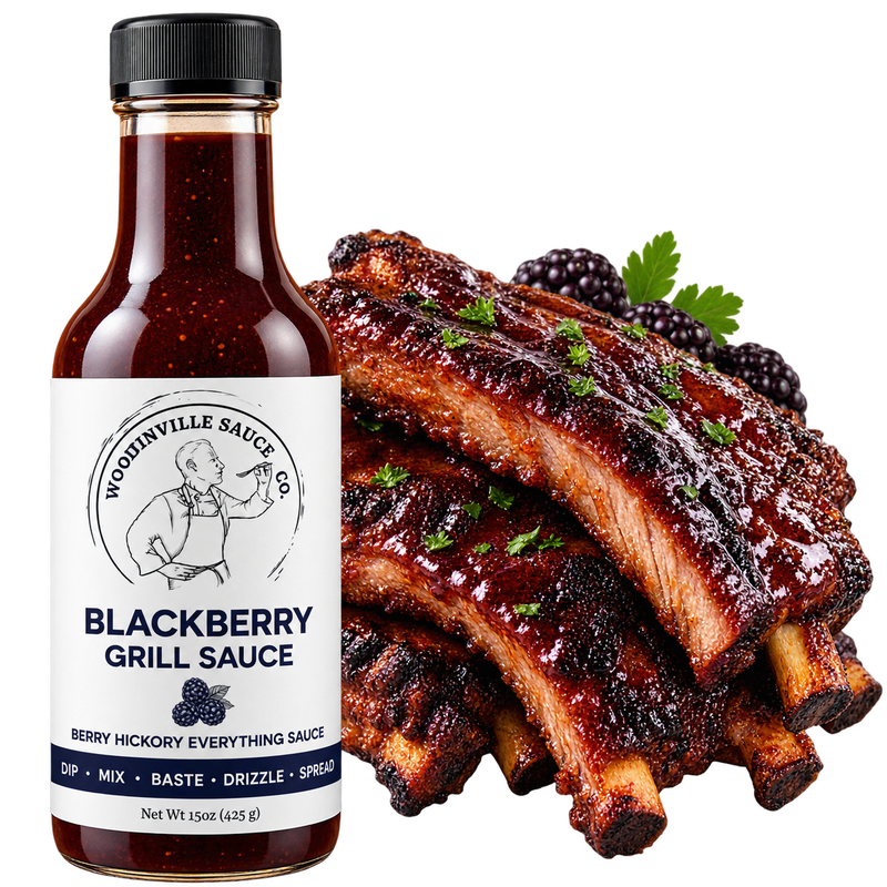 Blackberry Grill Sauce with Pork Ribs